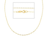 Collier classique en or 18 carats - 45 cm